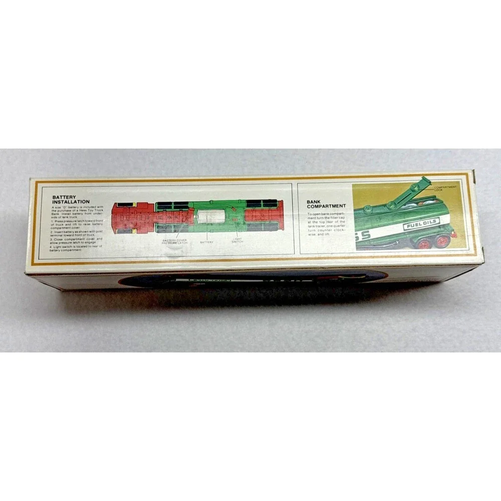 Hess 1984 Fuel Oil Gasoline Tanker Truck Bank Vintage Collectible w/ Box